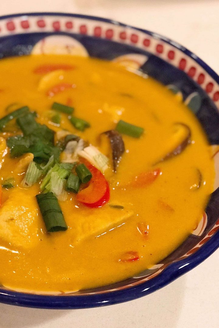 The Dizzy Cook Sweet Potato Coconut Curry Soup