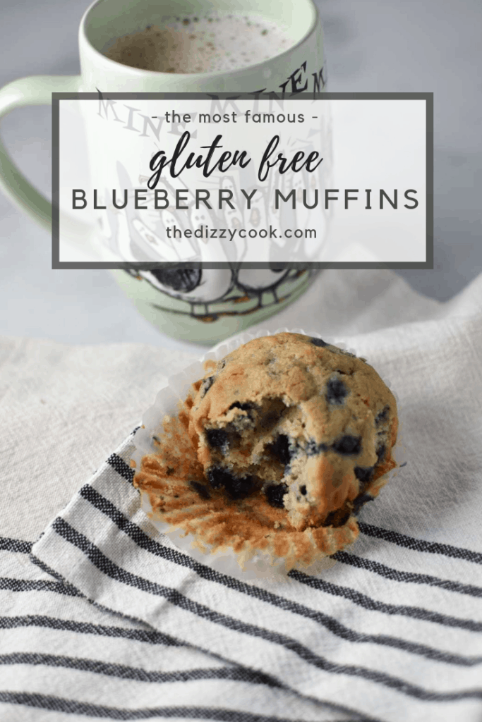 The best gluten free blueberry muffins you will ever try! These are so great for a quick breakfast and have a wonderful texture. #glutenfree #blueberrymuffins #breakfast