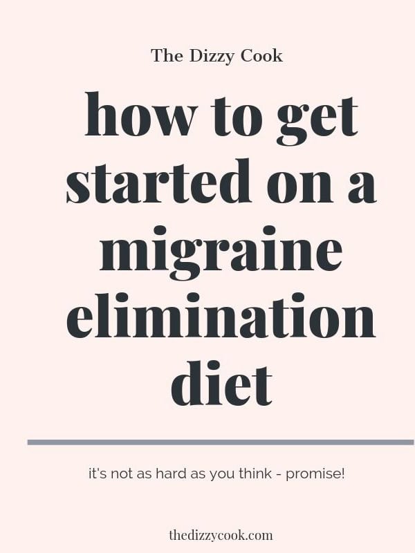 How to get started on a migraine elimination diet