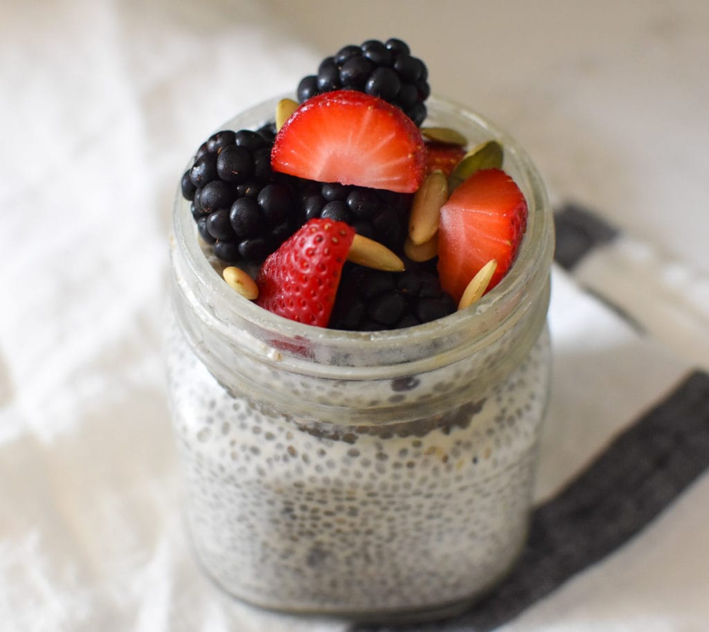 Strawberry Chia Pudding Parfait - The Hint of Rosemary