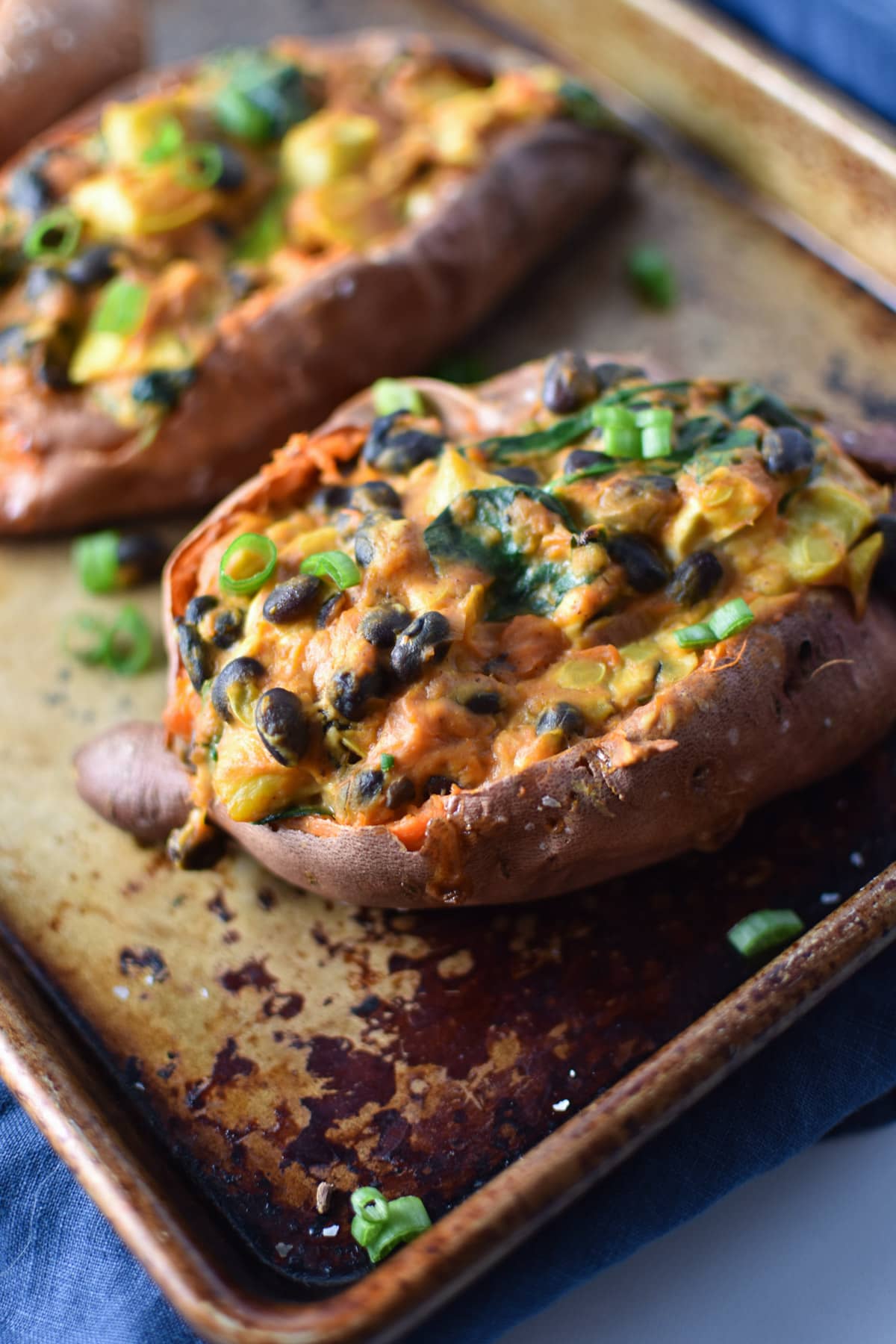 Vegan Mexican Stuffed Sweet Potatoes | The Dizzy Cook