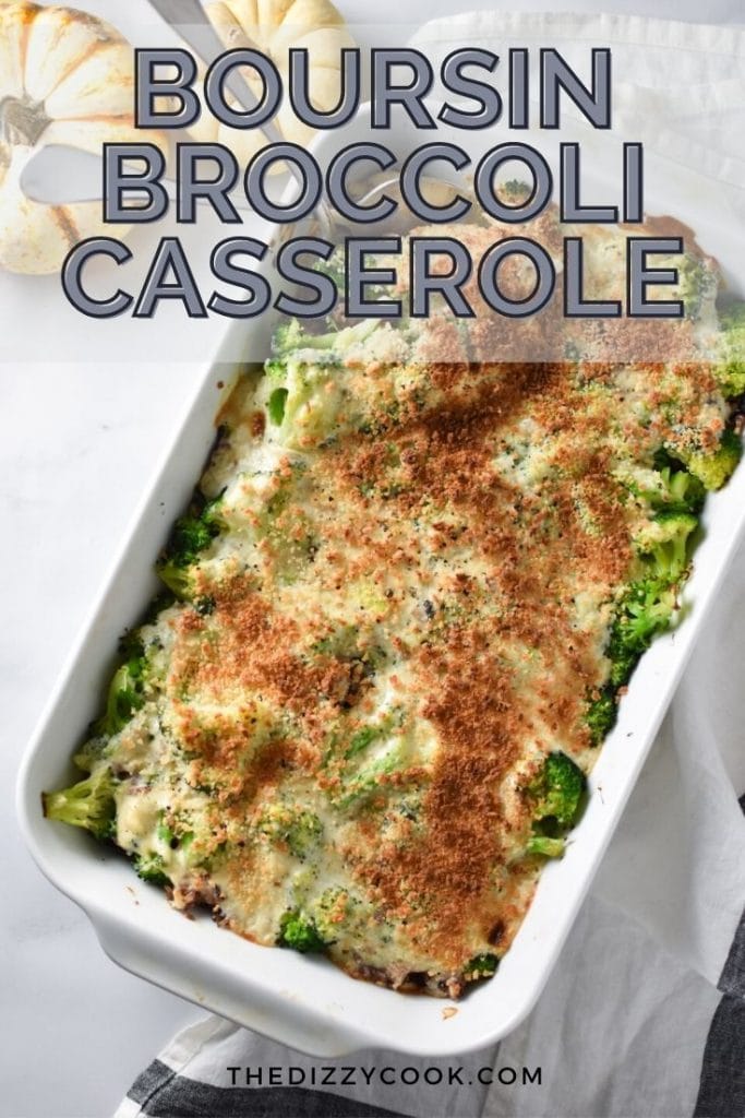 Boursin broccoli rice casserole