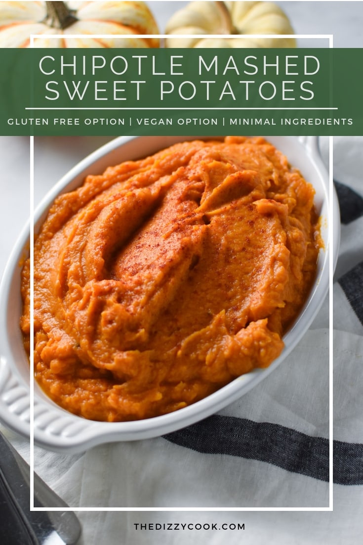 Chipotle Mashed Sweet Potatoes - The Dizzy Cook