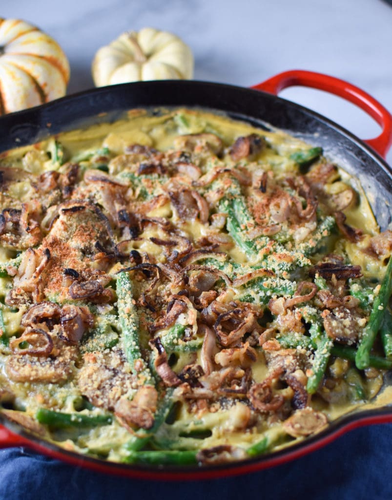 Dairy Free Green Bean Casserole - The Dizzy Cook