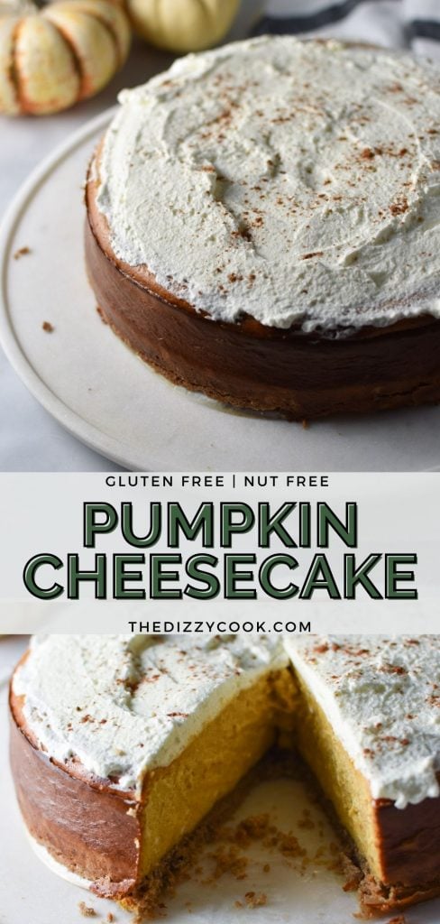 Images of gluten free pumpkin cheesecake