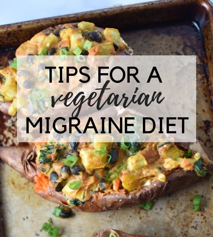 Is being a vegetarian or a vegan possible on a migraine diet? Here are some tips on protein sources that are migraine safe. #vegetarian #migrainediet