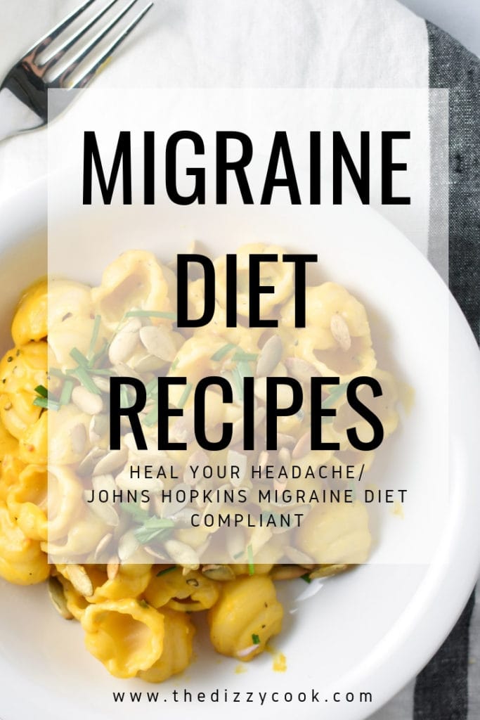 Looking for recipes that follow the Heal Your Headache Migraine Diet (HYH) or Johns Hopkins Migraine Diet? These low tyramine, gluten free recipes will reduce food triggers associated with migraine. #migrainediet #migraine #recipes #healyourheadache #glutenfree