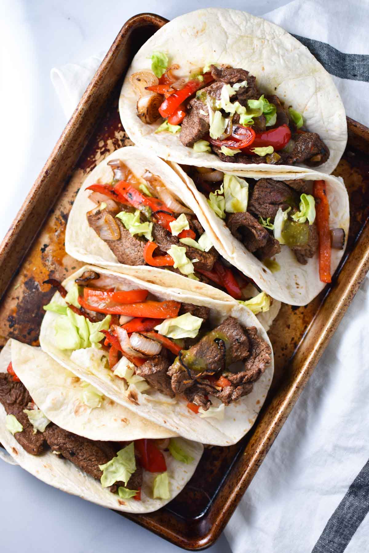 Healthy Steak Fajitas - The Dizzy Cook