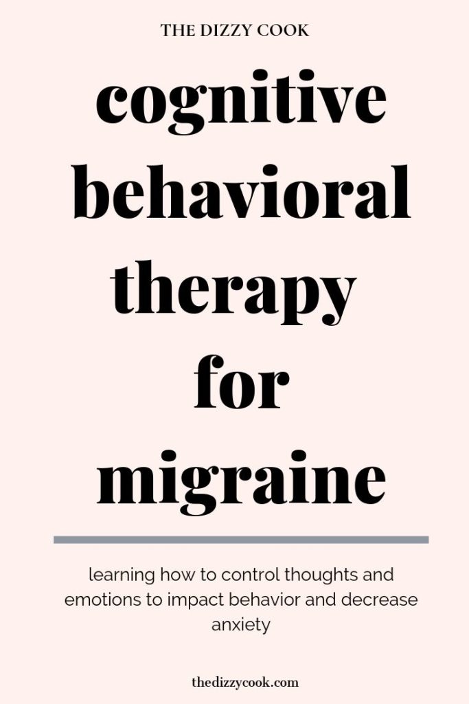 Cognitive behavioral therapy for migraine