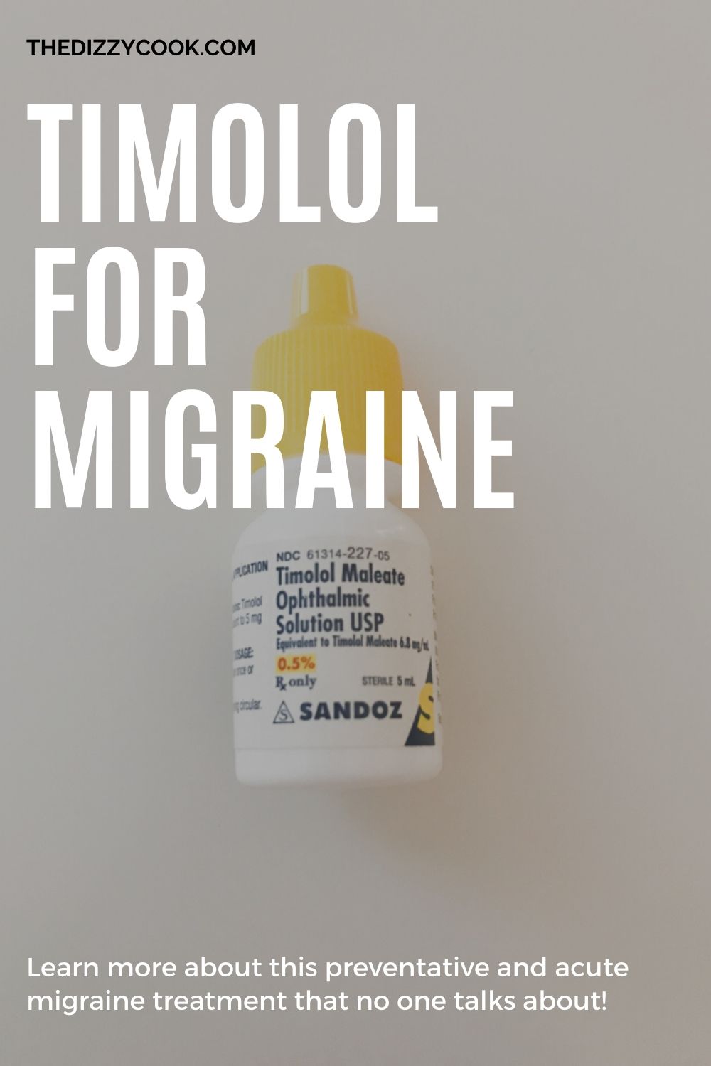 Timolol Eye Drops for Migraine Prevention and Acute Treatment The