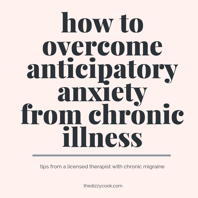 A title photo for a blog about anticipatory anxiety and chronic illness