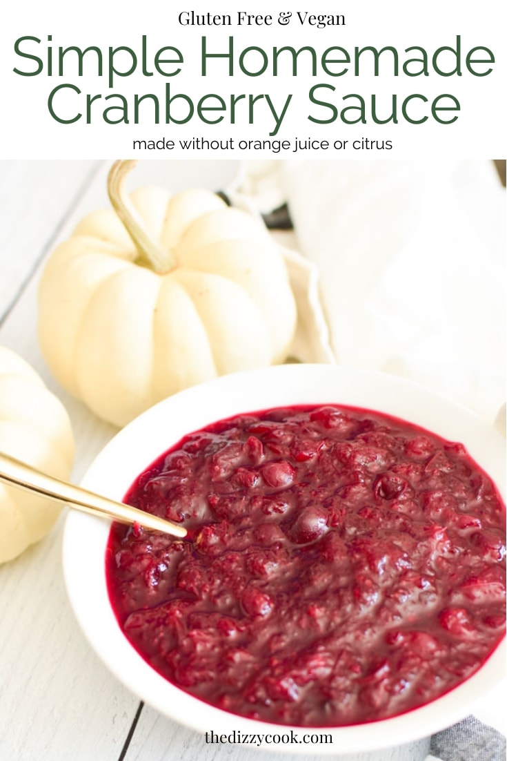 Homemade Cranberry Sauce without Orange Juice The Dizzy Cook