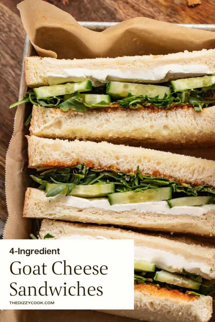 Goat cheese sandwich.