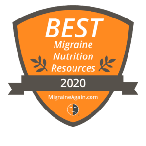 A picture of best migraine resources by migraine again award