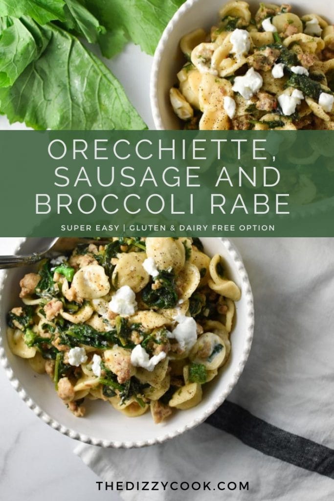 Orecchiette with Broccoli Rabe and Sausage