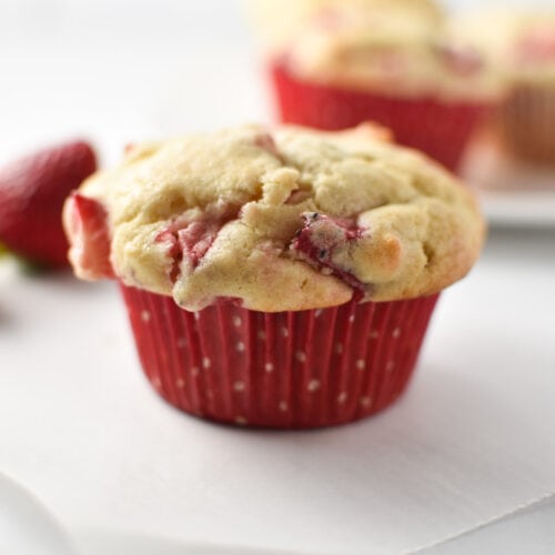 Strawberry Cream Cheese Muffins - The Dizzy Cook