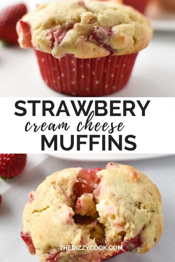 Strawberry cream cheese muffins