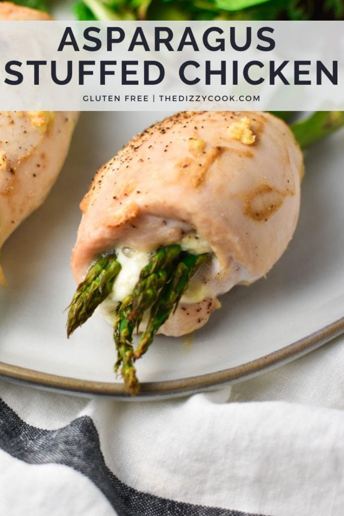 Asparagus stuffed chicken