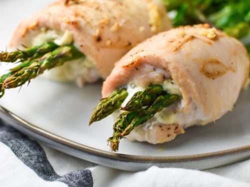Boursin Stuffed Chicken With Asparagus The Dizzy Cook