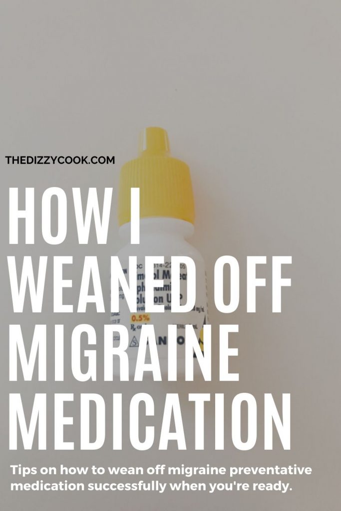 How I weaned off migraine medication