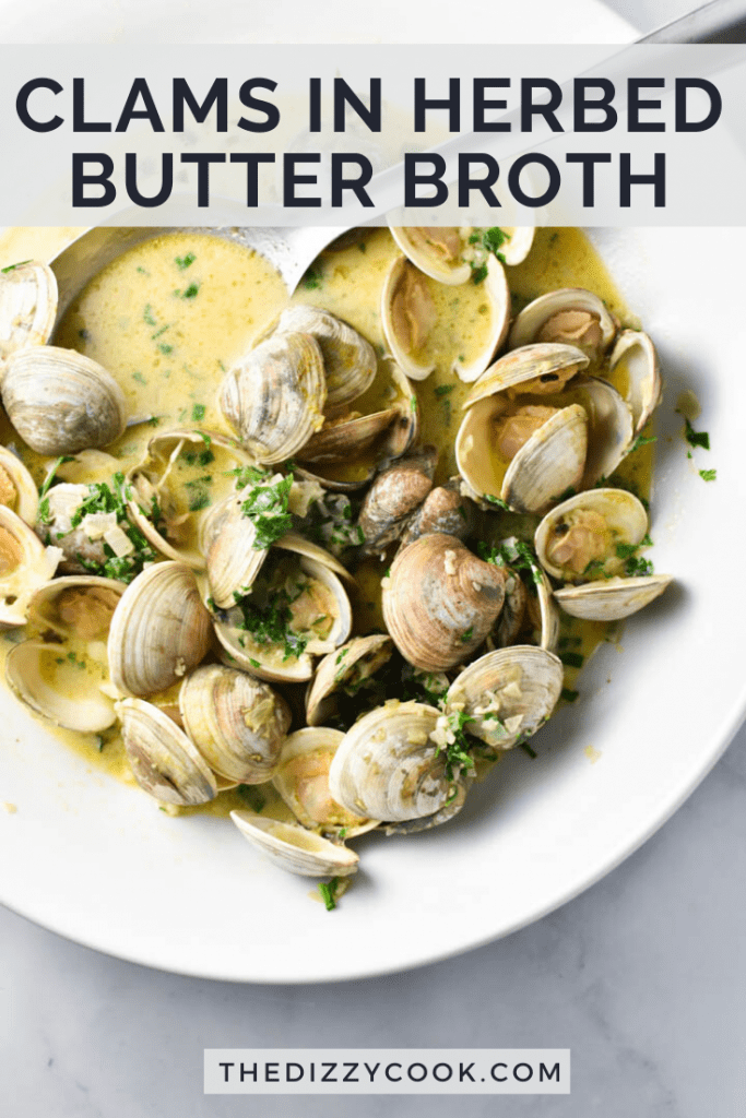 Steamed Clams in Wine-Free Herbed Butter Broth