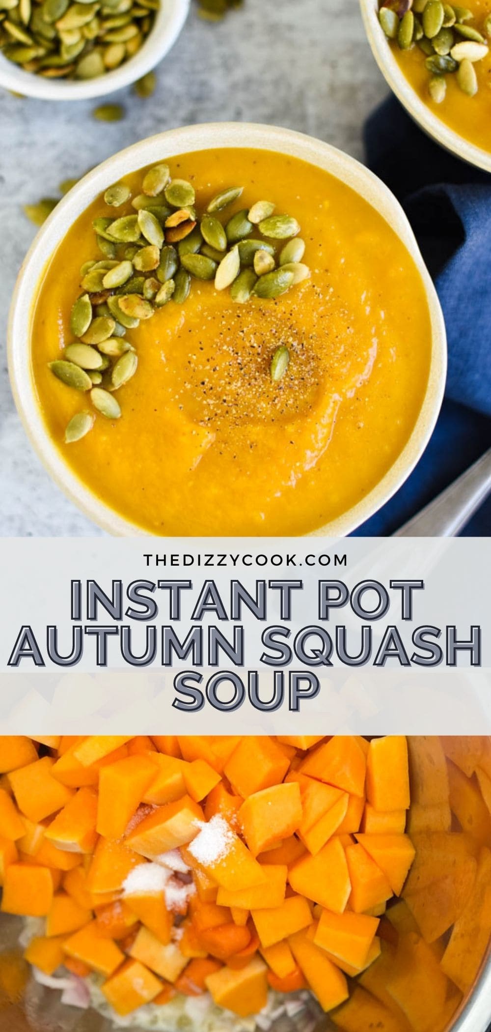 Instant Pot Butternut Squash Soup - The Dizzy Cook