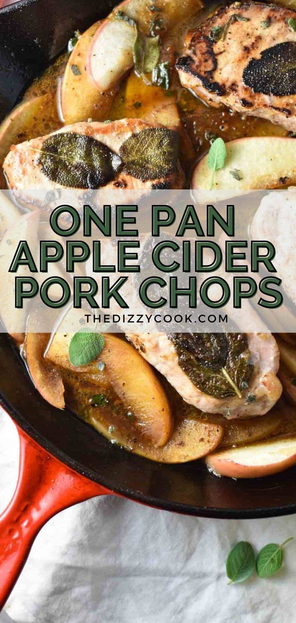 Apple Cider Pork Chops - The Dizzy Cook