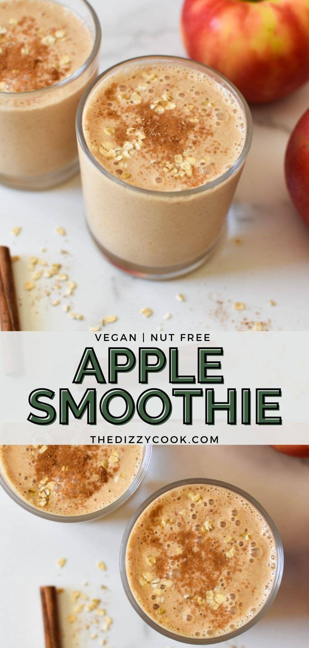 Apple Oatmeal Smoothie - The Dizzy Cook