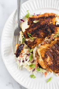 Blackened Cod - The Dizzy Cook