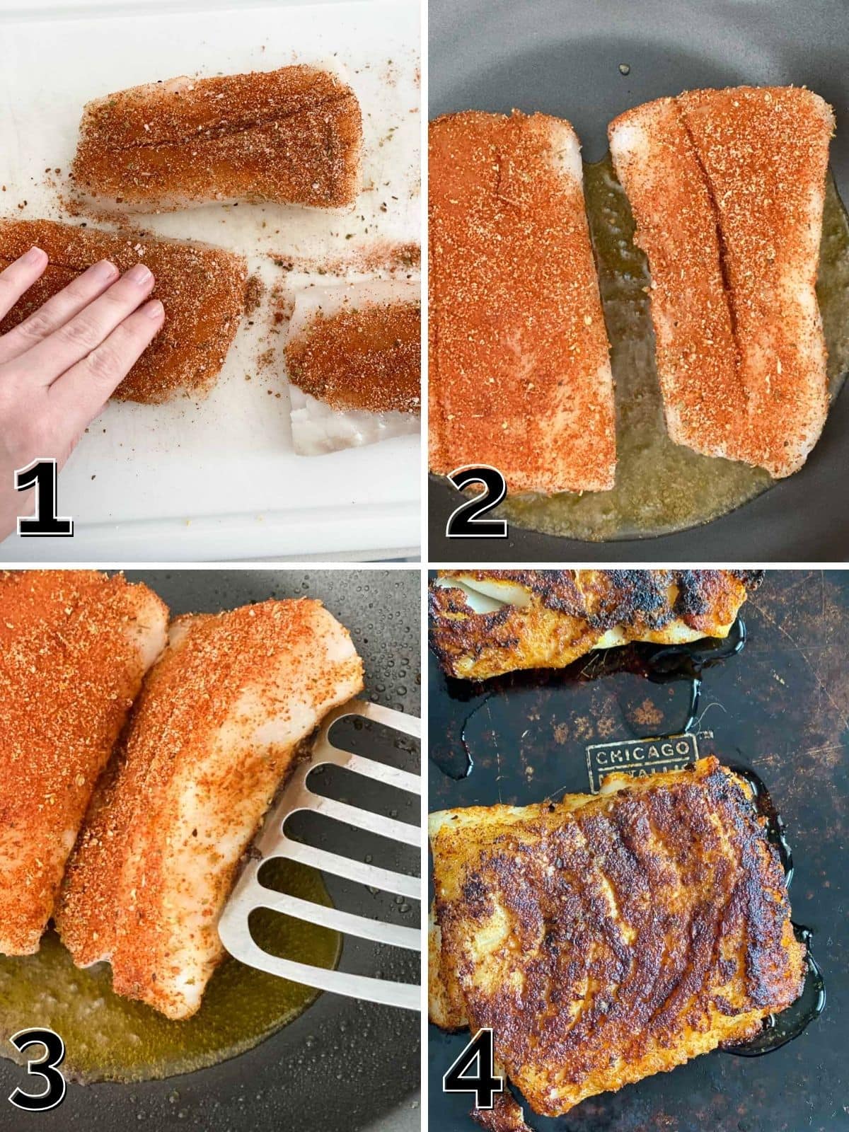 A step by step tutorial for how to cook blackened cod