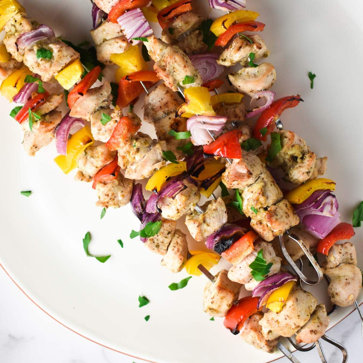 Baked Chicken Kabobs in the Oven The Dizzy Cook