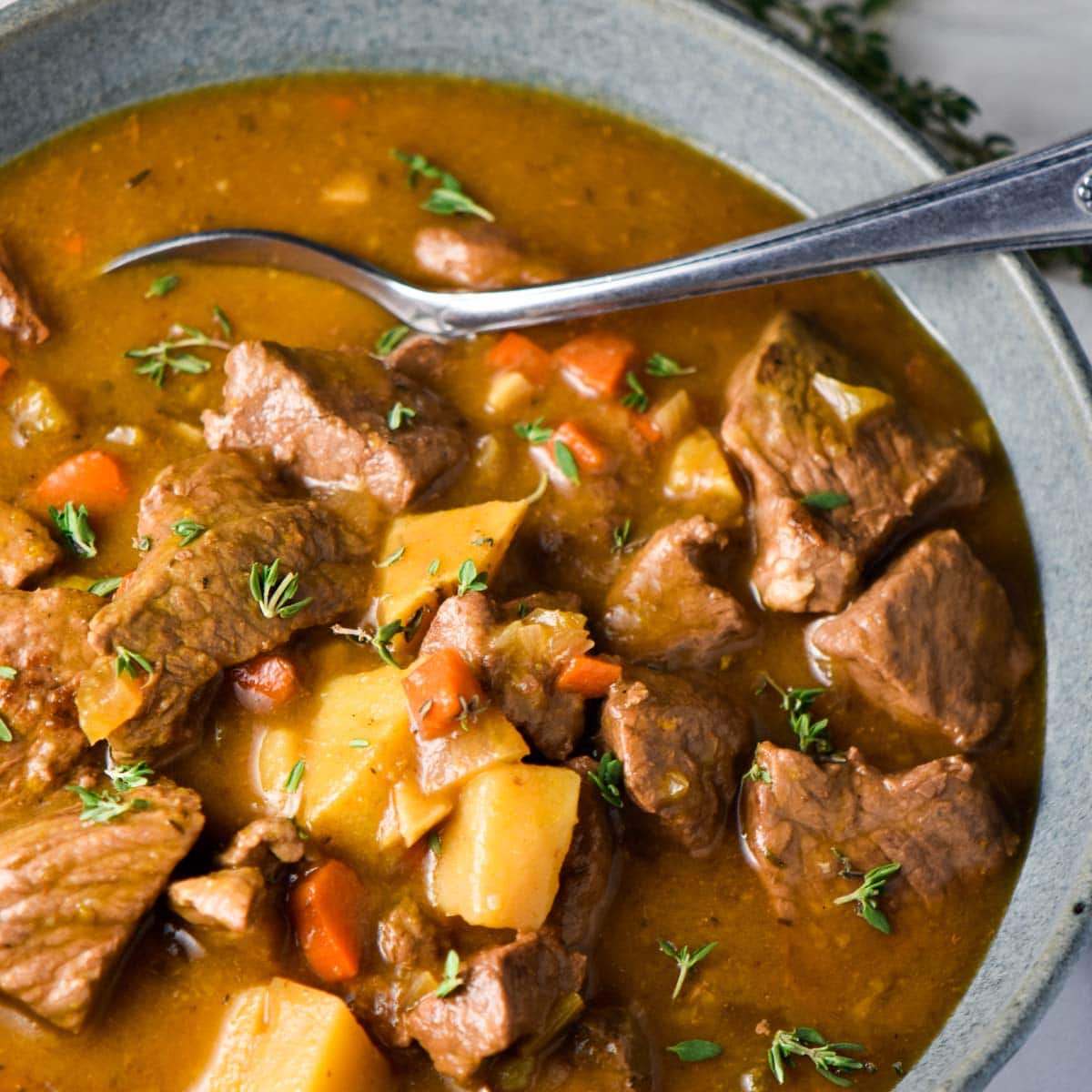 Beef Stew Without Wine - The Dizzy Cook