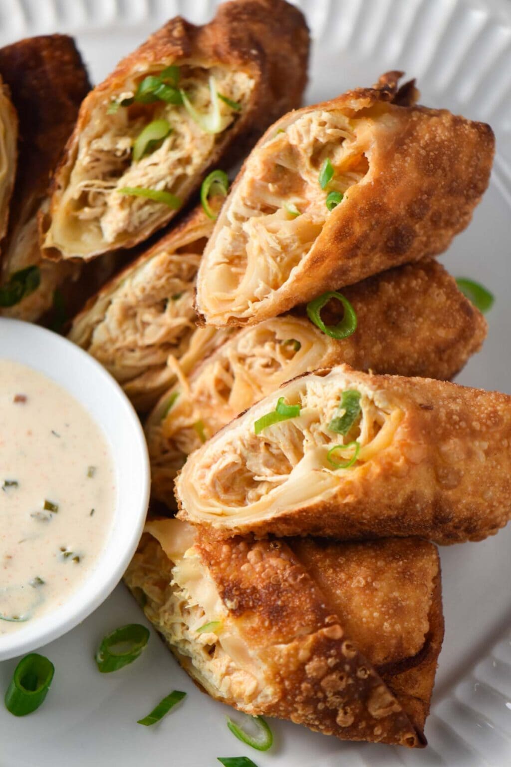 Air Fryer Buffalo Chicken Egg Rolls The Dizzy Cook