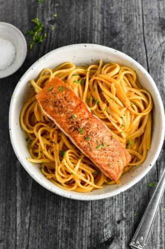 Cajun Salmon Pasta - The Dizzy Cook