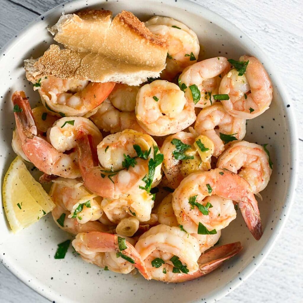 Shrimp Scampi Without Wine - The Dizzy Cook