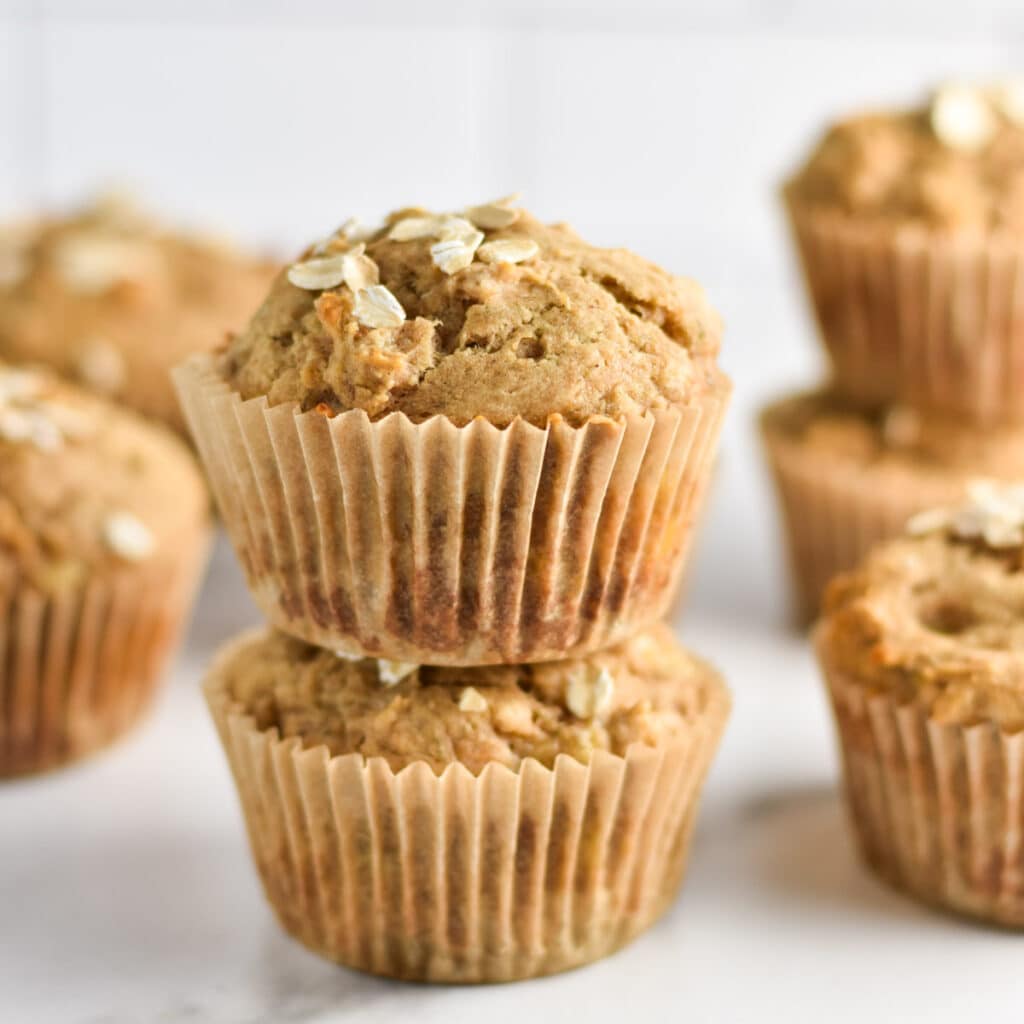 Banana Applesauce Muffins The Dizzy Cook