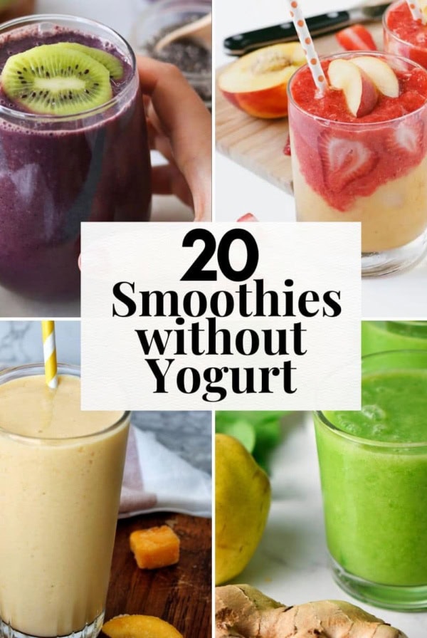 Four smoothies that are yogurt free.