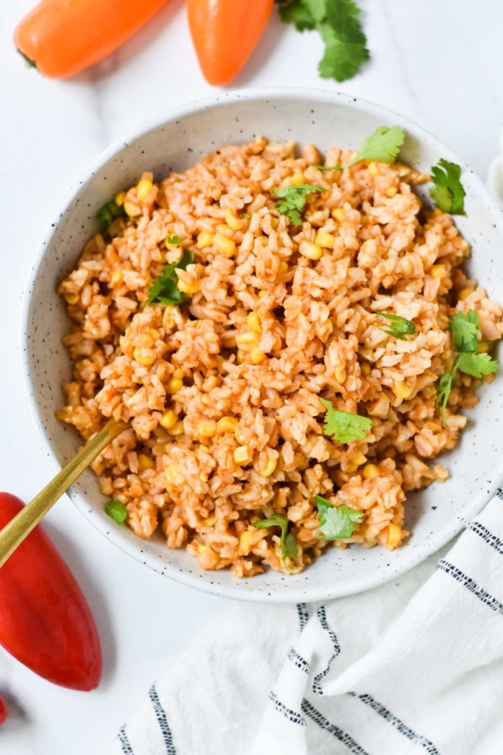 Spanish Brown Rice - The Dizzy Cook
