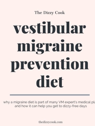 Vestibular migraine diet title.