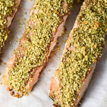 Pepita Crusted Salmon - The Dizzy Cook