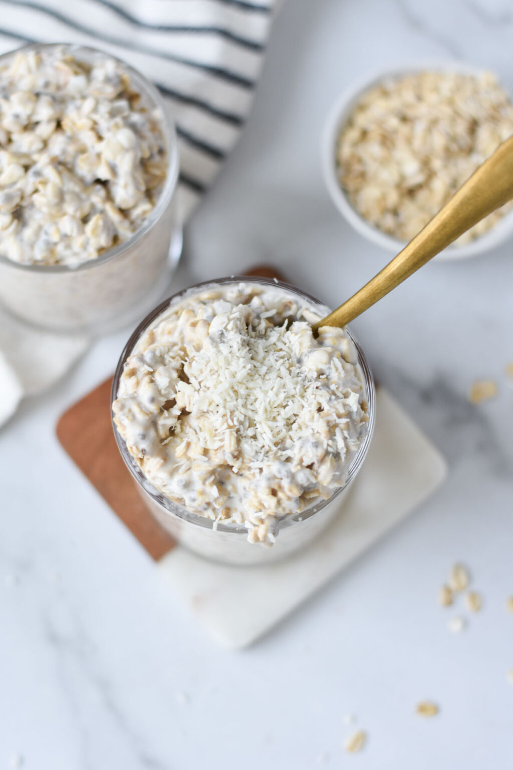 Coconut Overnight Oats - The Dizzy Cook