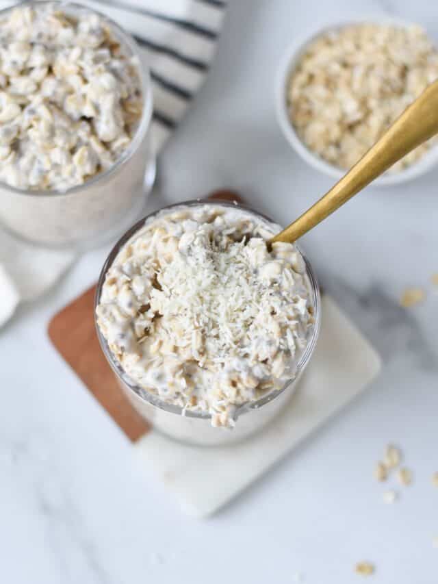 Coconut Overnight Oats The Dizzy Cook