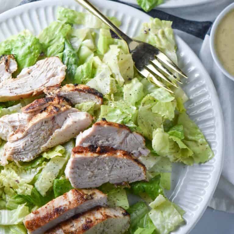 Caesar Salad Dressing without Anchovies - The Dizzy Cook