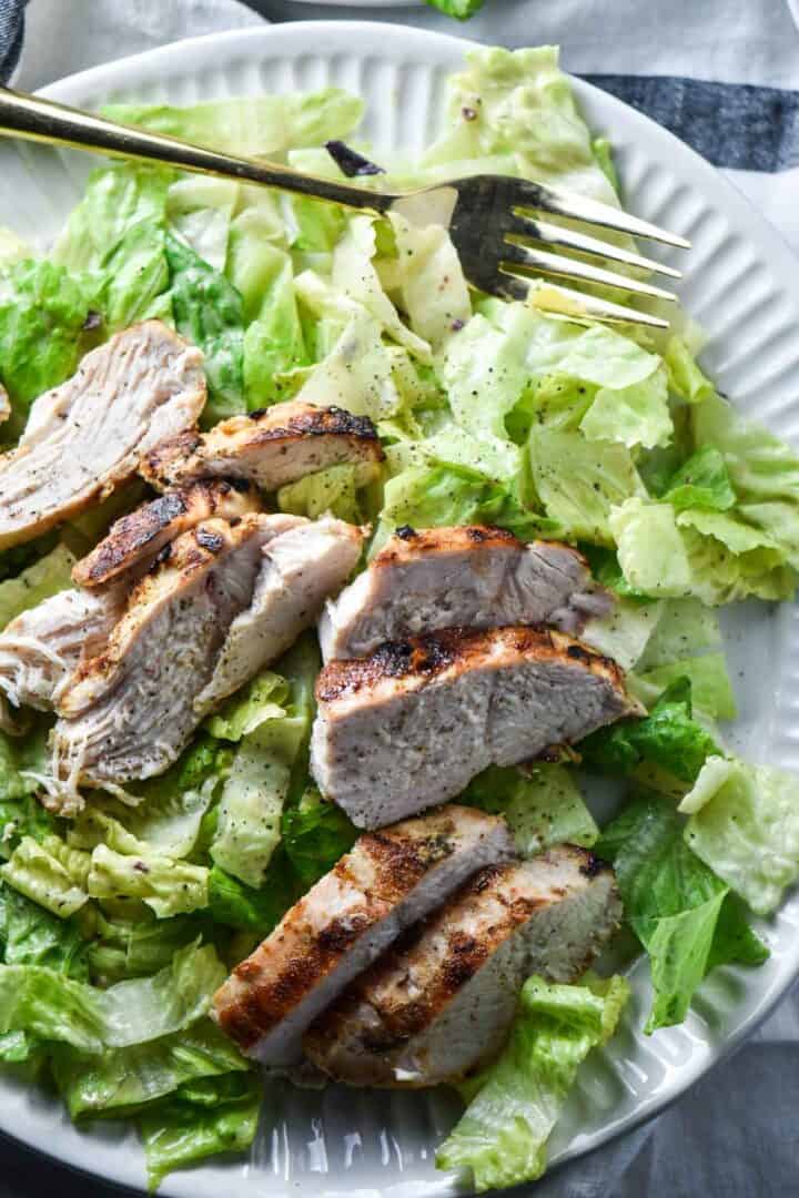 Caesar Salad Dressing without Anchovies - The Dizzy Cook