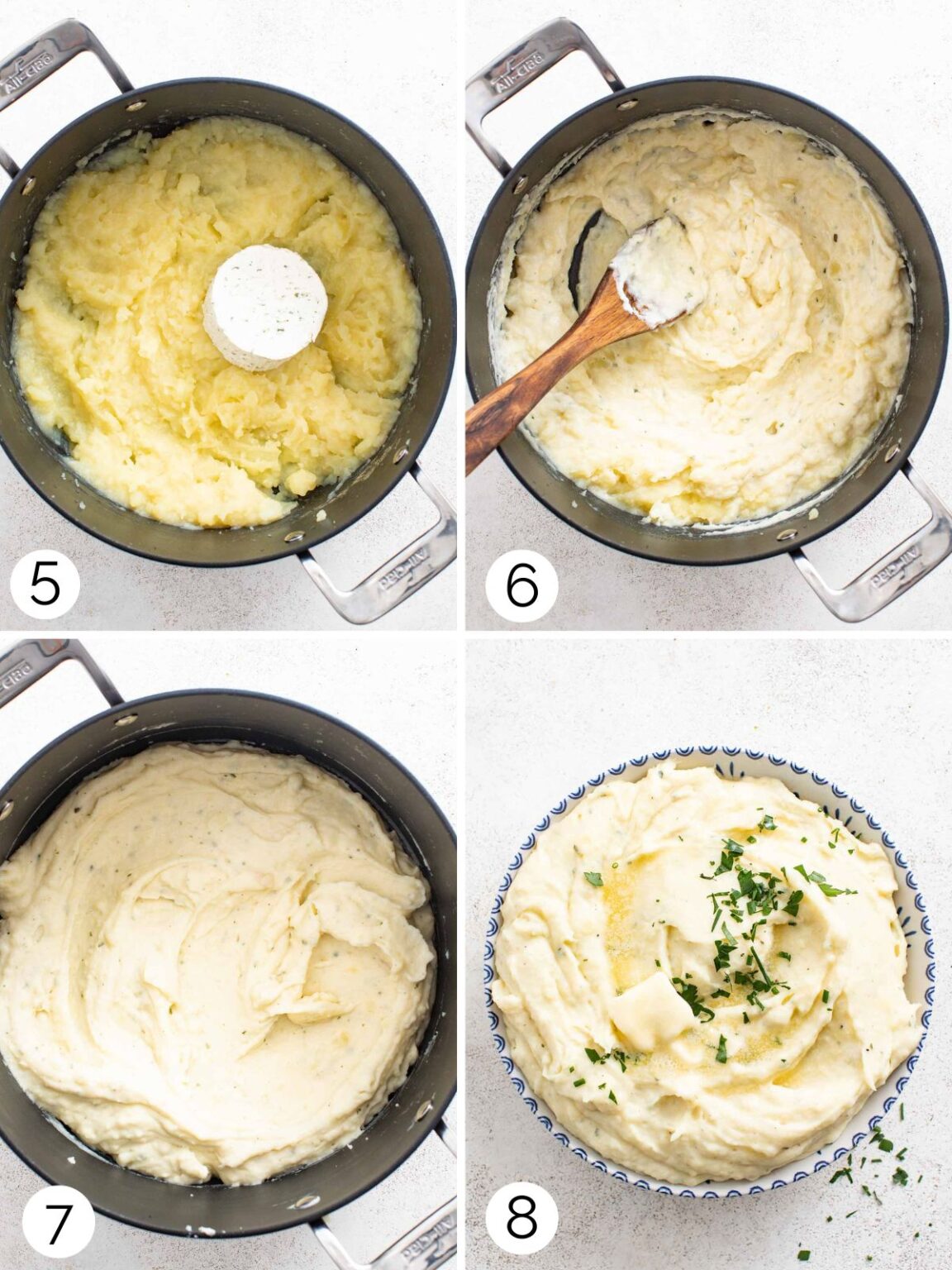 Boursin Mashed Potatoes - The Dizzy Cook