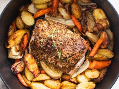 Dutch Oven Pork Roast with Gravy - The Seasoned Mom