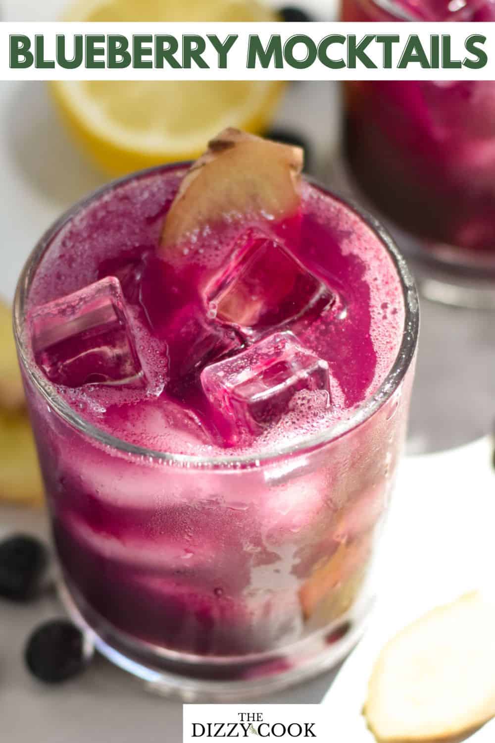 Blueberry Mocktail - The Dizzy Cook