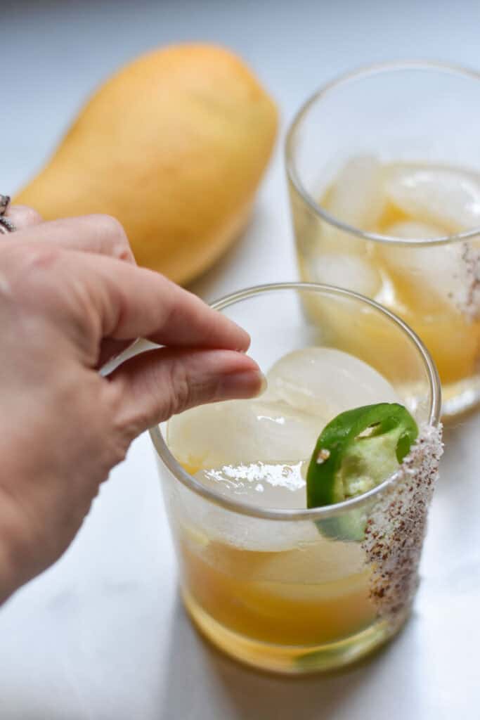 Adding a pinch of citric acid for a margarita without lime alternative.