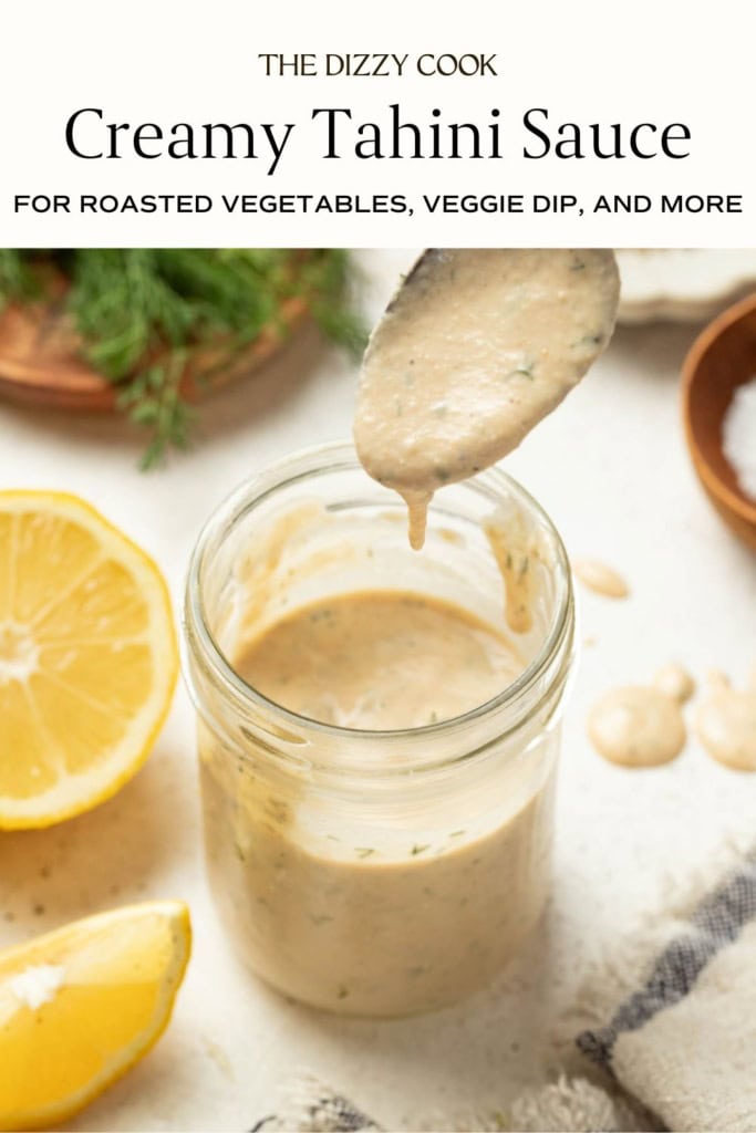 Tahini sauce for vegetables.