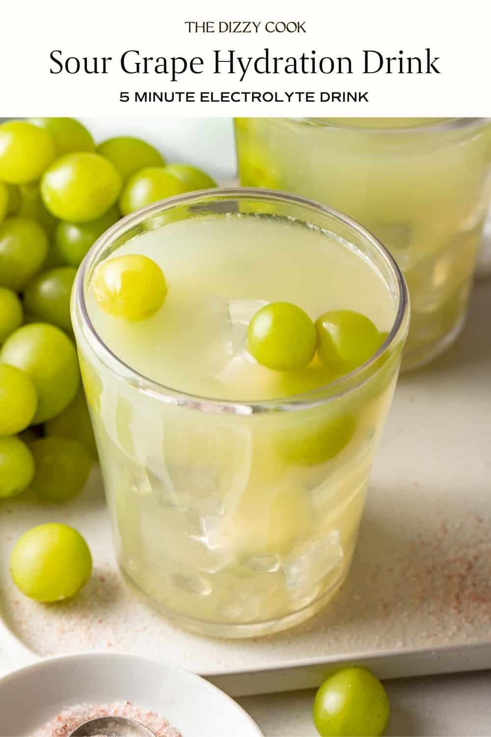 Sour grape electrolyte drink.